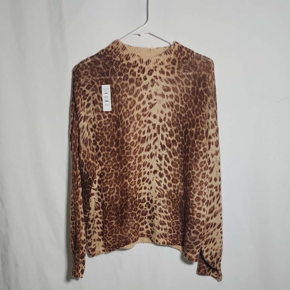Leopard Fate Beige Textured Knitwear